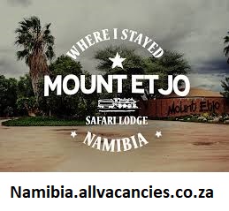 Mount Etjo Vacancies
